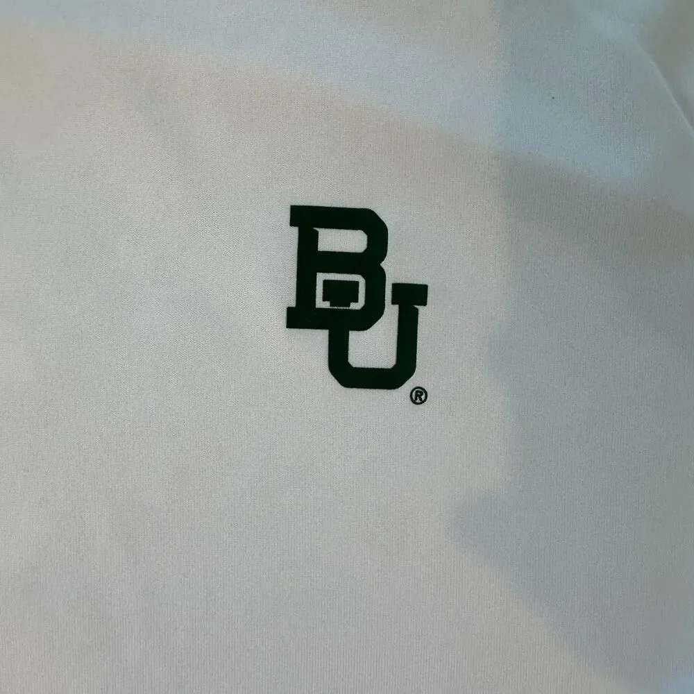 Baylor Bears Nike Dri Fit Long Sleeve Shirt White Athletic Tee Mens Large
